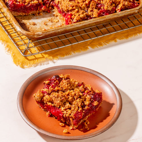 Asha's Cranberry Gingerbread Crumble Bars