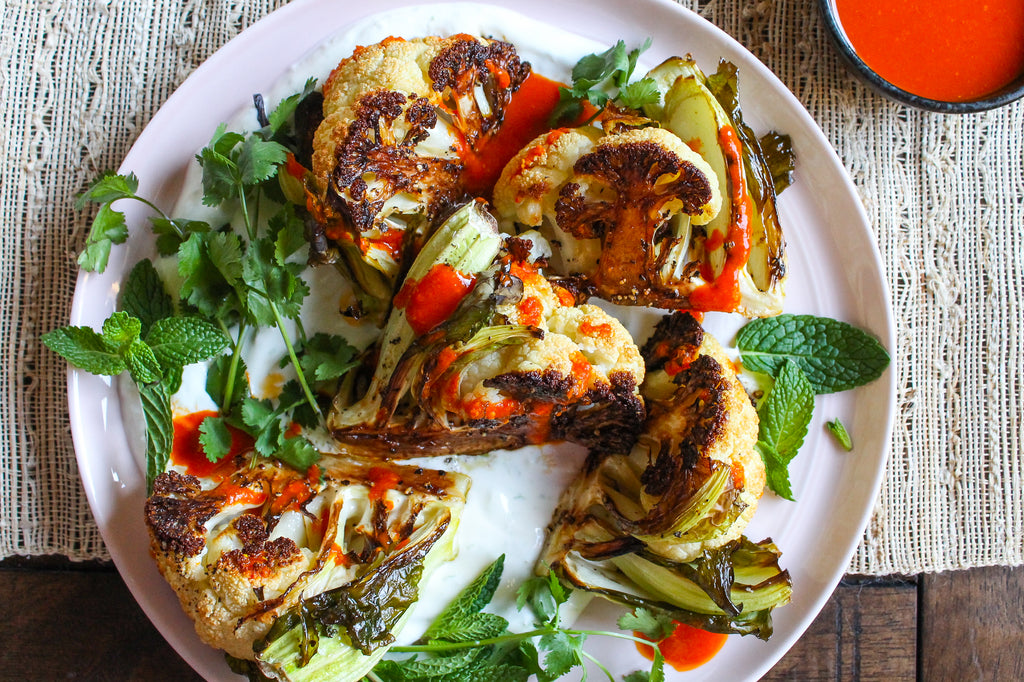 Asha's Caramelized Cauliflower w/ Chilli Turmeric Hot Sauce – Diaspora Co.