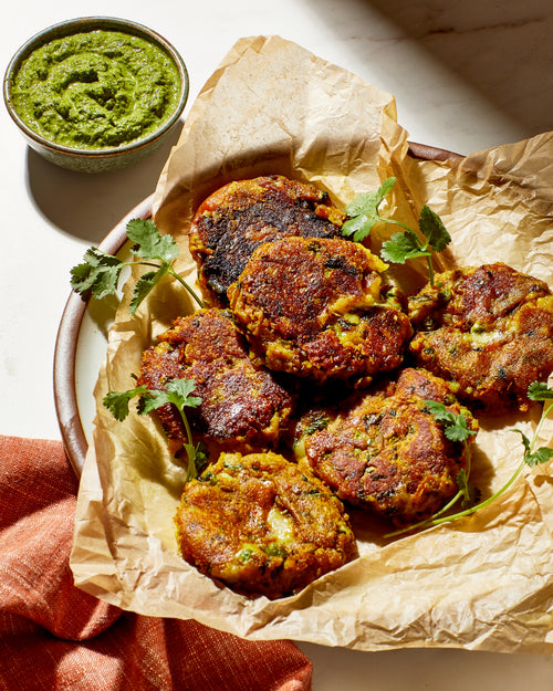 Asha's Cheesy Aloo Tikki