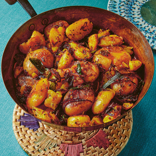 Cynthia's Tempered Fried Potatoes with Turmeric