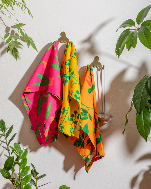 Holiday kitchen towels of made in Provence quality